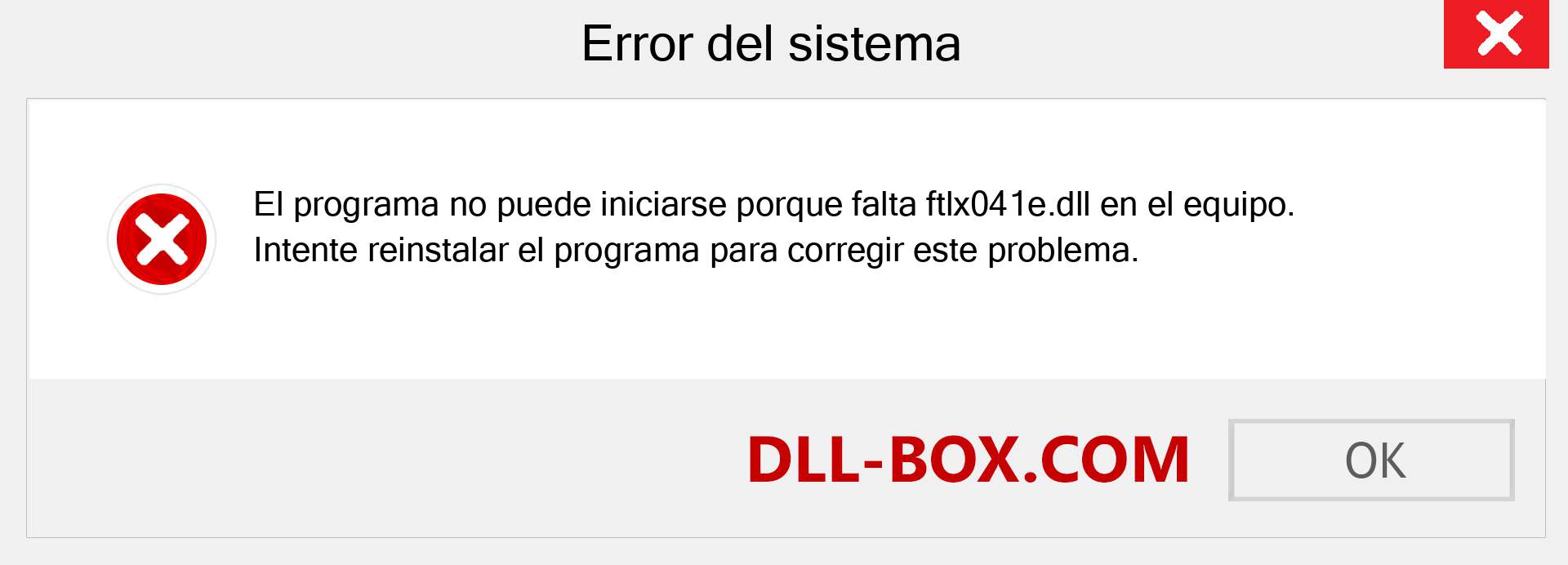 ¿Falta el archivo ftlx041e.dll ?. Descargar para Windows 7, 8, 10 - Corregir ftlx041e dll Missing Error en Windows, fotos, imágenes